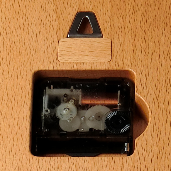 掛け時計（木製・無垢）Wood Wall Clock C-2　ビーチ 9枚目の画像