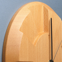 掛け時計（木製・無垢）Wood Wall Clock C-2　ビーチ 7枚目の画像