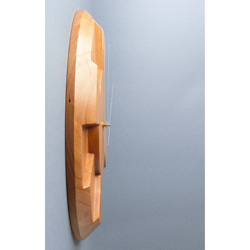 掛け時計（木製・無垢）Wood Wall Clock C-2　ブラックチェリー 4枚目の画像