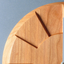 掛け時計（木製・無垢）Wood Wall Clock C-2　ブラックチェリー 6枚目の画像