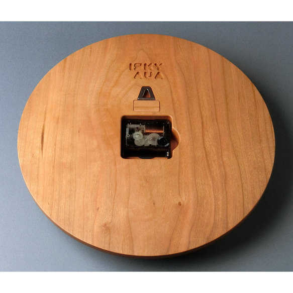 掛け時計（木製・無垢）Wood Wall Clock C-2　ブラックチェリー 5枚目の画像