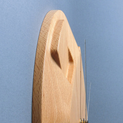 掛け時計（木製・無垢）Wood Wall Clock CS-1　ビーチ 8枚目の画像