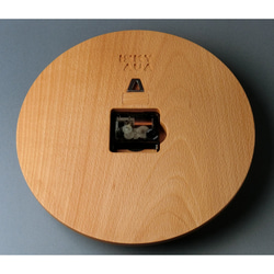 掛け時計（木製・無垢）Wood Wall Clock CS-1　ビーチ 5枚目の画像
