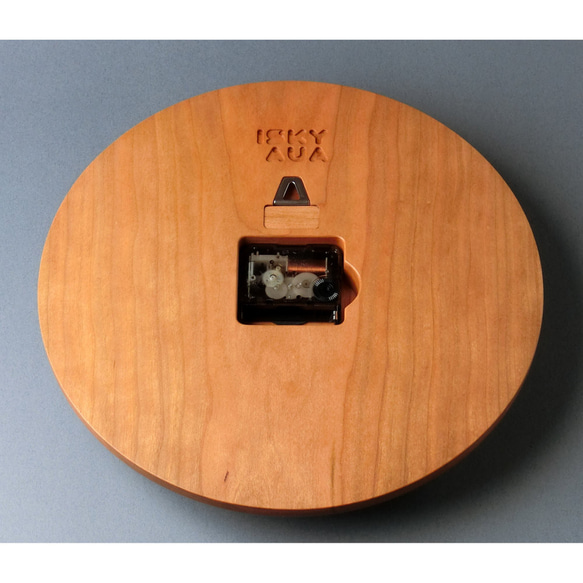 掛け時計（木製・無垢）Wood Wall Clock CS-1　ブラックチェリー 5枚目の画像