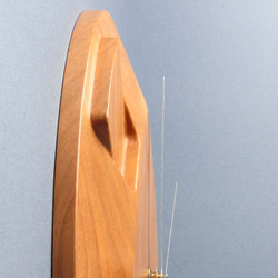 掛け時計（木製・無垢）Wood Wall Clock CS-1　ブラックチェリー 8枚目の画像