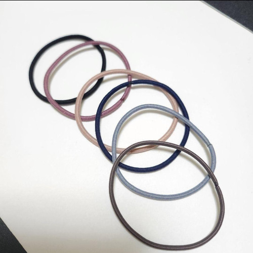 ゴム交換可能】大きめブルーグレームーンストーンのヘアゴム