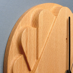 掛け時計（木製・無垢）Wood Wall Clock CT-1　ビーチ 7枚目の画像