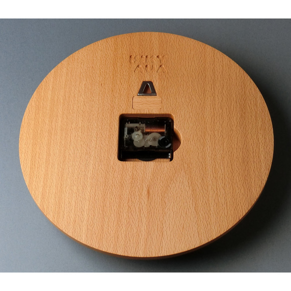掛け時計（木製・無垢）Wood Wall Clock CT-1　ビーチ 5枚目の画像
