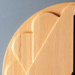 掛け時計（木製・無垢）Wood Wall Clock CT-1　ビーチ 6枚目の画像