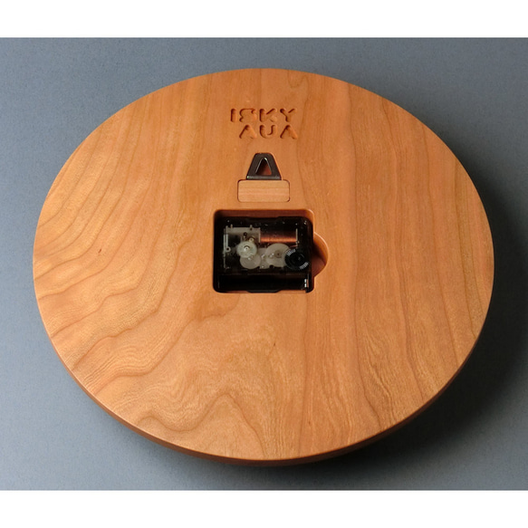 掛け時計（木製・無垢）Wood Wall Clock CT-1　ブラックチェリー 5枚目の画像