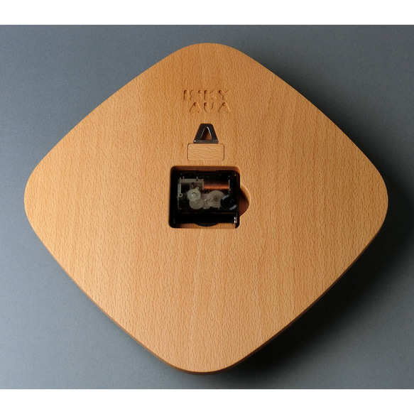 掛け時計（木製・無垢）Wood Wall Clock DC-1　ビーチ 5枚目の画像