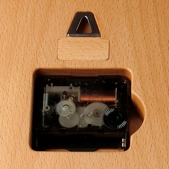 掛け時計（木製・無垢）Wood Wall Clock OC-1　ビーチ 9枚目の画像