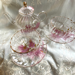 ガラスのティーセット・胡蝶蘭 ティーカップ Renon 通販 16127228