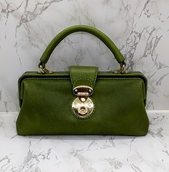 ひし型 ダレスバッグ ドクターバッグ深緑 | vendee-rehaussement.com