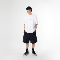 TMCAZ 3D Dual-Pocket Tee [White] 立体轮廓双层口袋宽松短袖T恤 100%棉 第5張的照片