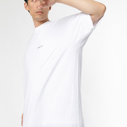 TMCAZ 3D Dual-Pocket Tee [White] 立体轮廓双层口袋宽松短袖T恤 100%棉 第12張的照片