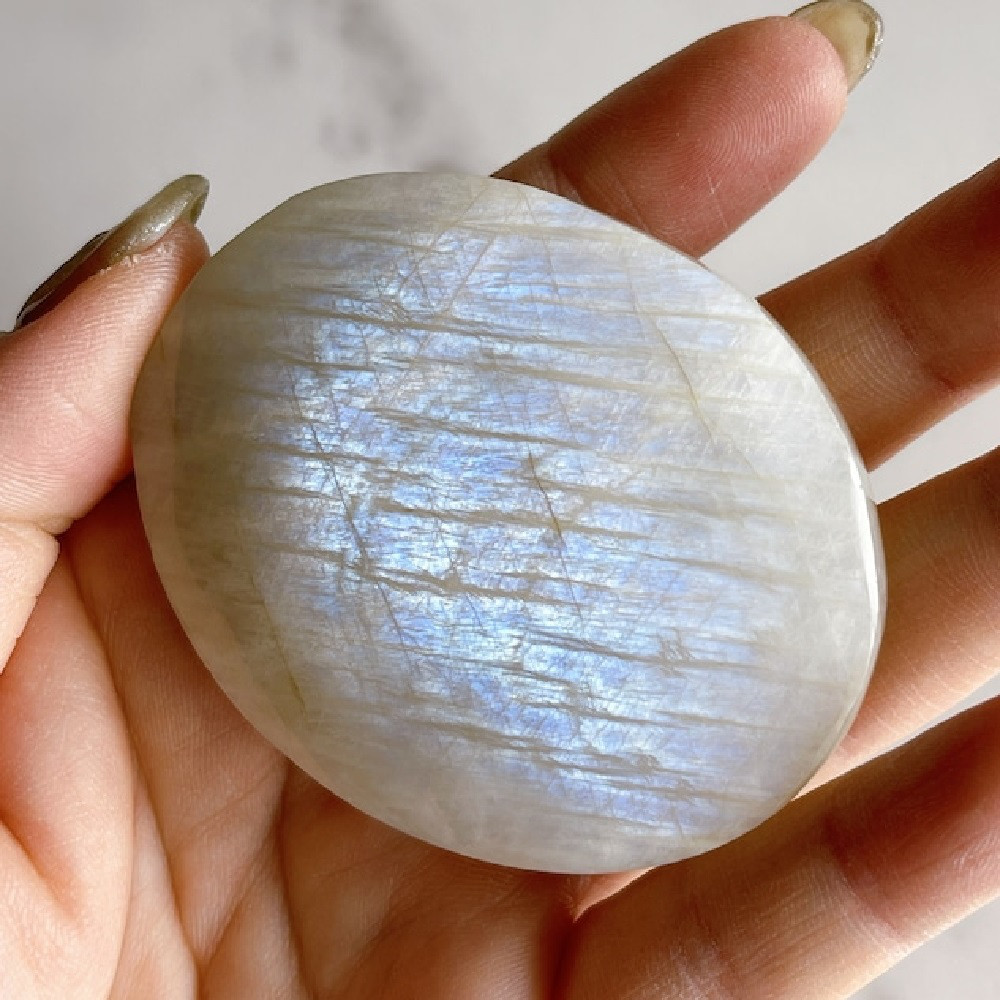 高品質 ホワイトムーンストーンパームNo.1836 高品質 ホワイトムーンストーンパームNo.1836 高品質 ホワイト