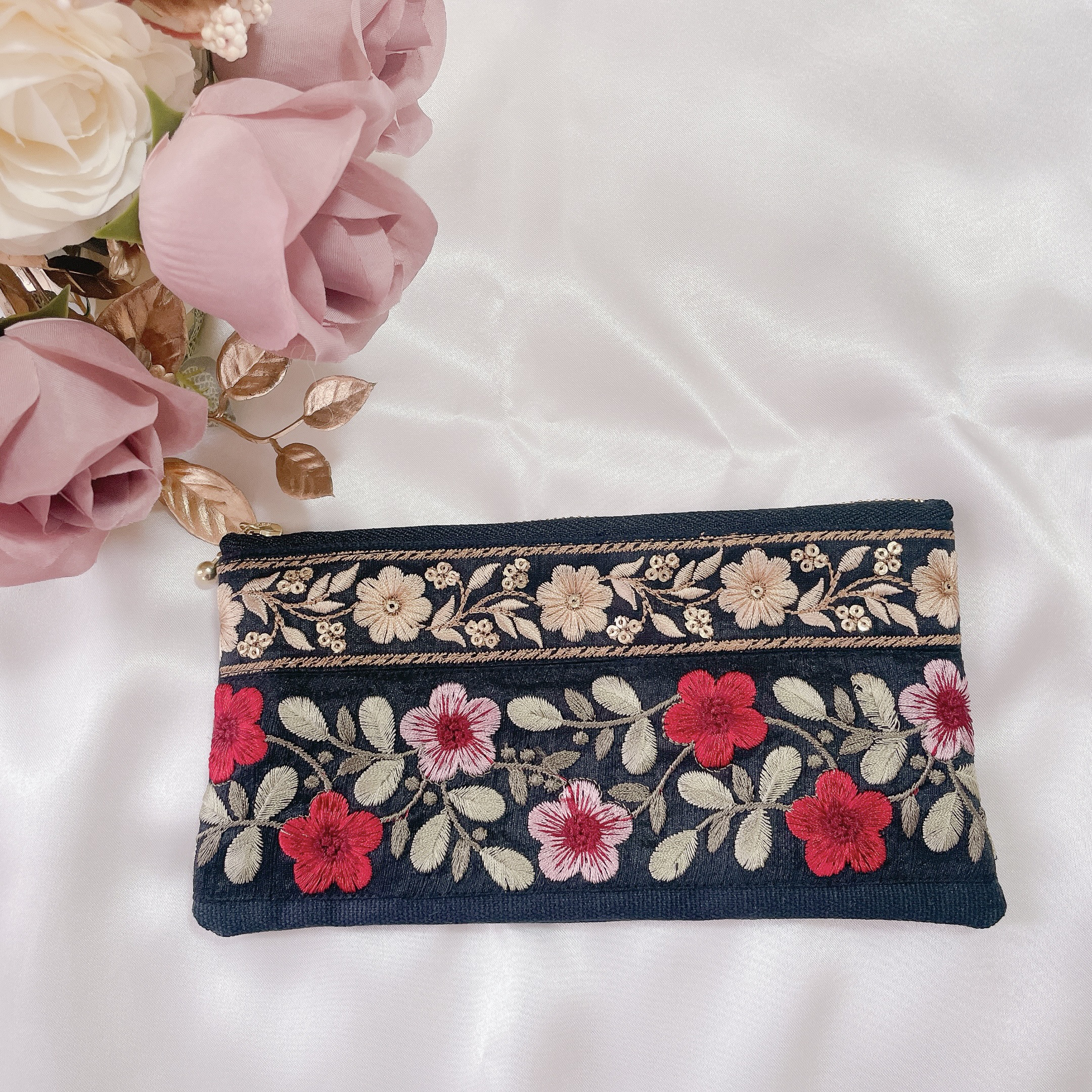 【Rページ】ファスナーリフィル・インド刺繡リボンのバンド 7fcd57c648bc2025a715e52c2d4a02