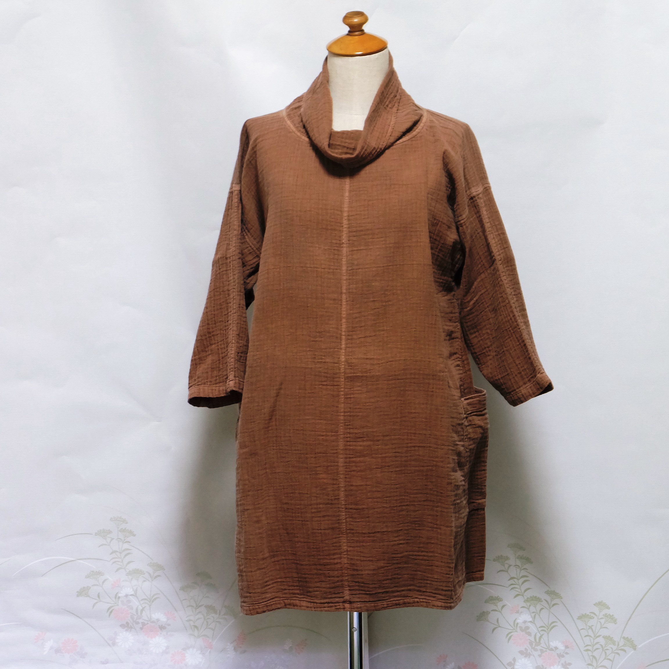 すおう染めワンピース　楊柳綿　値下げしました