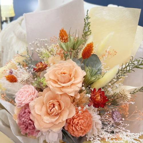 プリザーブドフラワー　花束　ブーケ プリザーブドフラワーブーケ 枯れない花束 バレンタインブーケ