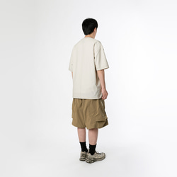 TMCAZ 3D Dual-Pocket Tee [White Onyx] 立体シルエット 2層ポケット ルーズ半袖Tシャツ 綿 10枚目の画像