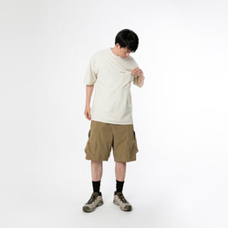 TMCAZ 3D Dual-Pocket Tee [White Onyx] 立体シルエット 2層ポケット ルーズ半袖Tシャツ 綿 6枚目の画像