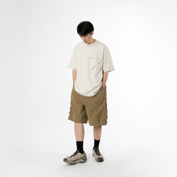 TMCAZ 3D Dual-Pocket Tee [White Onyx] 立体シルエット 2層ポケット ルーズ半袖Tシャツ 綿 9枚目の画像