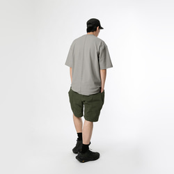 TMCAZ 3D Dual-Pocket Tee 【ストーングレー】 立体シルエット ダブルポケット ルーズ半袖Tシャツ 綿10 8枚目の画像