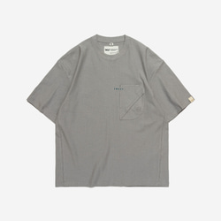 TMCAZ 3D Dual-Pocket Tee [Stone Grey] 立体轮廓双层口袋宽松短袖T恤 100%棉 第15張的照片