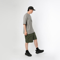 TMCAZ 3D Dual-Pocket Tee 【ストーングレー】 立体シルエット ダブルポケット ルーズ半袖Tシャツ 綿10 7枚目の画像