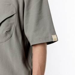 TMCAZ 3D Dual-Pocket Tee [Stone Grey] 立体轮廓双层口袋宽松短袖T恤 100%棉 第13張的照片