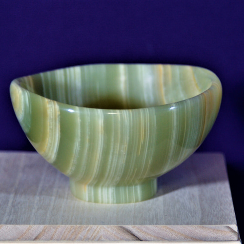 天然メノウ 緑瑪瑙椀 抹茶椀