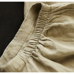 ハーフパンツ 夏パンツ サマー 清涼 ストレッチ 麻 リネン 7分丈 伸びる 薄手 快適 カジュアル ゆったり 涼しい 16枚目の画像