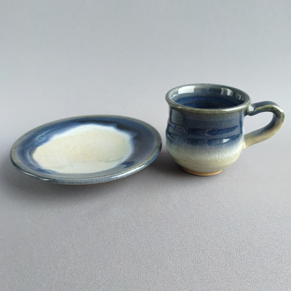 コーヒーカップ　藍釉 　【商品番号：00367】 3枚目の画像