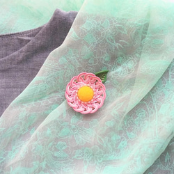 水引の選べるアクセサリー(簪､ﾌﾞﾛｰﾁ､帯留め､ﾎﾟﾆｰﾌｯｸ)～秋桜 4枚目の画像
