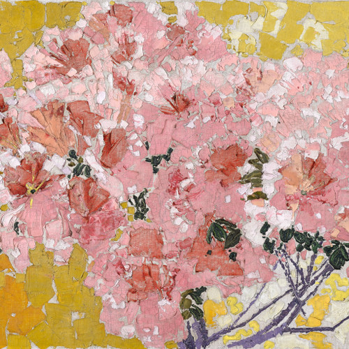 手描きの油絵の抽象的なピンクの花の客間の玄関は絵を掛けます45 kate抽象的な花の背景ピンクの油絵テクスチャファインアート花GQ
