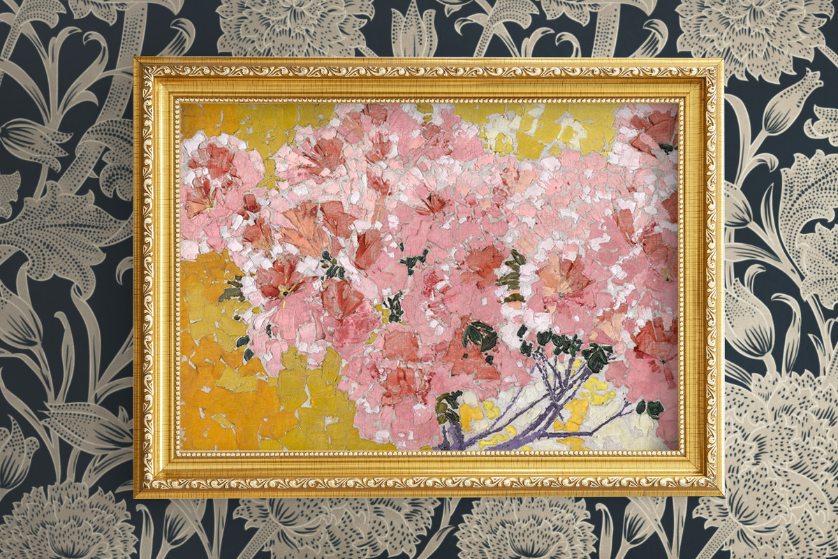 絵画　油絵　原画　抽象画　北欧　ピンク　アート　インテリア　F4 絵画 油絵 原画 抽象画 北欧 パステルカラー ピンク アート