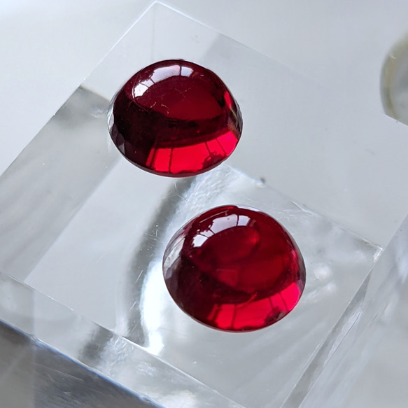 ラスト　ジャパンヴィンテージ和泉ガラス　ゴシック風リング　ラウンド　レッド ジャパンヴィンテージ和泉ガラスゴシック風リングラウンドレッド