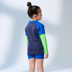 MIT 長袖抗 UV ツーピース水着、男の子と女の子用 6枚目の画像