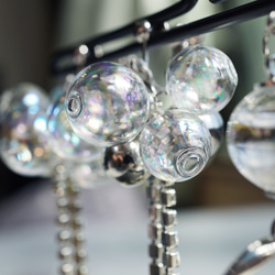 Bubble Shower -Silver- ピアス・イヤリング / シャボン玉 / オーロラ(#10239101) 5枚目の画像