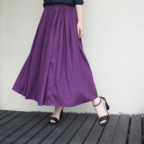 MICA＆DEAL｜タフタタックギャザースカート | Rakuten Fashion