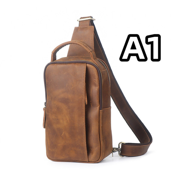 本革 チェストバッグ レザー ショルダーバッグ メンズ オートバイバッグ 牛革ボディバッグ彼氏友達父の日誕生日プレゼント 本革 メンズ ショルダーバッグ バッグ 旅行バッグ