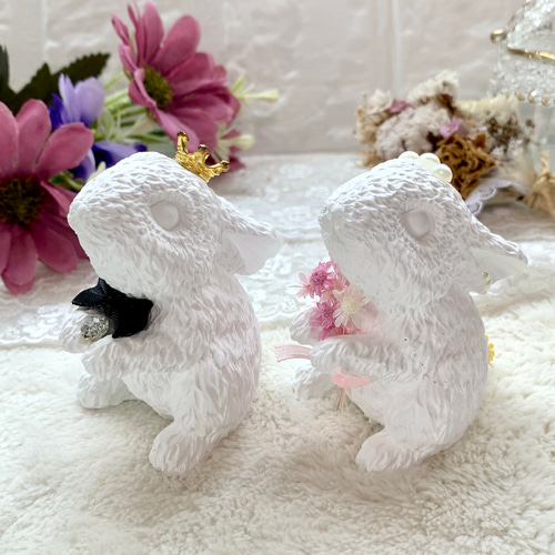 花束うさぎさんアロマストーン♡②