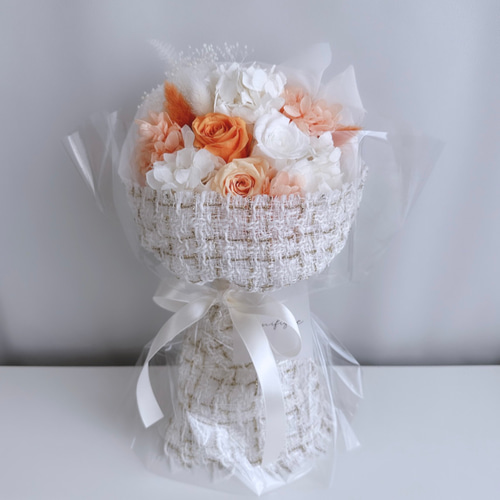 ツイードブーケ【Lサイズ】 プリザーブドフラワー magnifique 通販