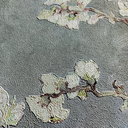 ゴッホ アートパネル A2 グレー 灰 花 花咲くアーモンドの木の枝 アーモンド インテリアパネル ウォールパネル 絵画 2枚目の画像
