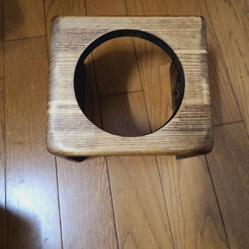 ペット フードスタンド フードテーブル 木製 餌台 餌入 水入れ ご飯台