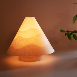 明暗切替付 ☆新型☆コードレスランプ［山］和紙山並 スタンドライト