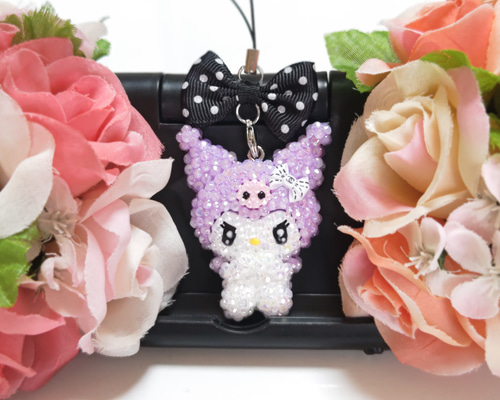 ☆クロミちゃん♡ストラップorチャーム☆オリジナルハンドメイド