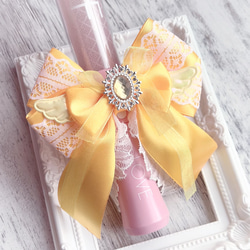 ☆再販 キンブレリボン ペンライトリボン 推し色 黄色 羽 その他