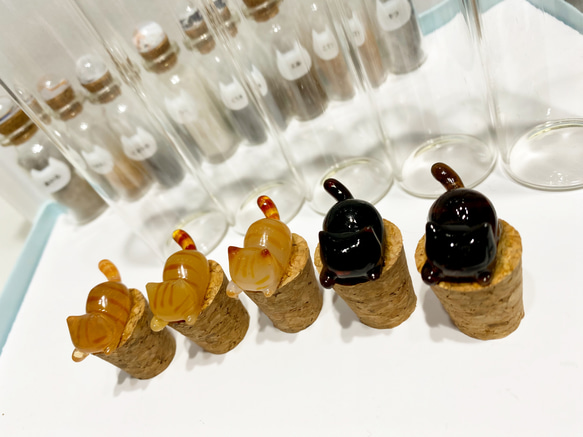 【猫ちゃんオーダー】にゃんねこ25工房オリジナル猫ヒゲ瓶 5枚目の画像